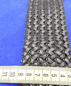 Λάστιχο δερματίνη πλεκτό μαύρο 7cm