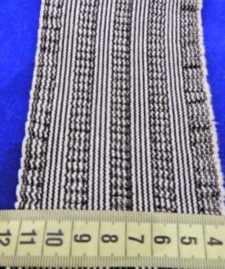 Λάστιχο διακοσμητικό μαύρο ριγέ 8cm