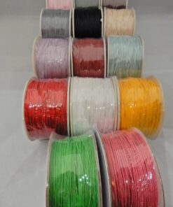 Κορδόνι Βαμβακερό (Ημικερωμένο) 1mm (100 μέτρα/καρούλι)