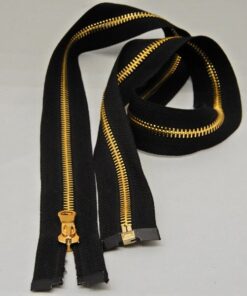 Φερμουάρ γυαλιστερό χρυσό και ασημί (διαχωριζόμενο)