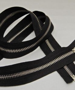 Alternative view of Φερμουάρ γυαλιστερό χρυσό και ασημί (διαχωριζόμενο)