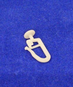 Πλαστικά γαντζάκια κουρτίνας με μικρό δισκάκι