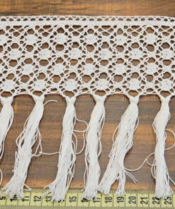 Κρόσσι βαμβακερό με δαντέλα 20cm