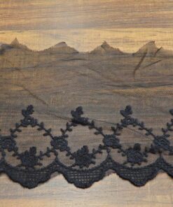 Δαντέλα βαμβακερή με τούλι για ρούχα 18cm κωδ.4