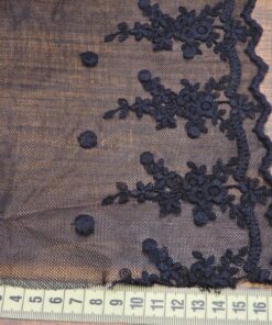 Alternative view of Δαντέλα βαμβακερή με τούλι για ρούχα 17cm κωδ.5