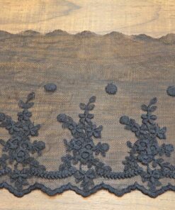 Δαντέλα βαμβακερή με τούλι για ρούχα 17cm κωδ.5