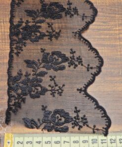 Alternative view of Δαντέλα βαμβακερή με τούλι για ρούχα 12cm κωδ.6