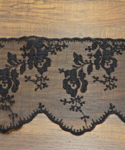 Δαντέλα βαμβακερή με τούλι για ρούχα 12cm κωδ.6