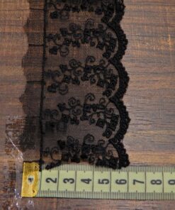 Alternative view of Δαντέλα βαμβακερή με τούλι για ρούχα 6cm κωδ.8