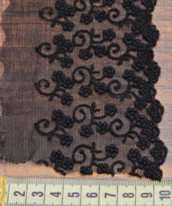 Alternative view of Δαντέλα βαμβακερή με τούλι για ρούχα 10cm κωδ.9