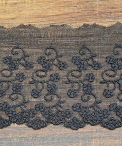 Δαντέλα βαμβακερή με τούλι για ρούχα 10cm κωδ.9