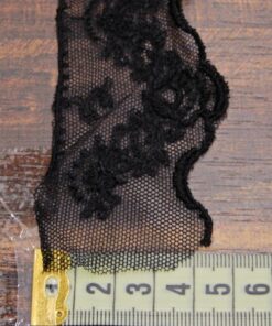 Alternative view of Δαντέλα βαμβακερή με τούλι για ρούχα 4,5cm κωδ.11