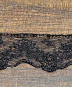 Δαντέλα βαμβακερή με τούλι για ρούχα 4,5cm κωδ.11