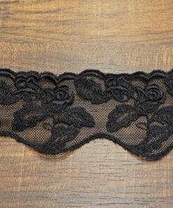 Δαντέλα βαμβακερή με τούλι για ρούχα 5,5cm κωδ.16