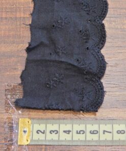 Alternative view of Δαντέλα βαμβακερή ασπροκέντημα 6cm κωδ.18