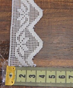 Alternative view of Δαντέλα βαμβακερή 3,5cm κωδ.26