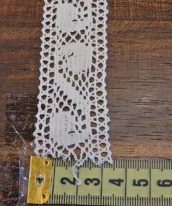 Alternative view of Δαντέλα βαμβακερή ατραντέ 3cm κωδ.27