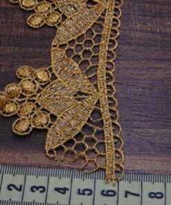 Alternative view of Δαντέλα χρυσοκλωστή σταφυλάκι 6cm