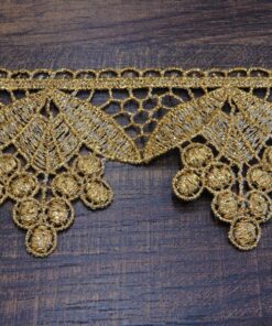 Δαντέλα χρυσοκλωστή σταφυλάκι 6cm