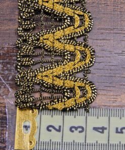 Alternative view of Δαντέλα χρυσοκλωστή 3cm κωδ.63