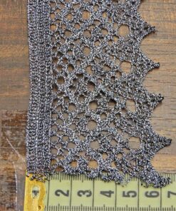 Alternative view of Δαντέλα ασημοκλωστή 6cm κωδ.66