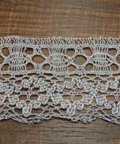 Δαντέλα ασημοκλωστή 5cm κωδ.68