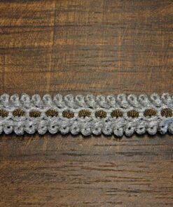 Τρέσα ασημοκλωστή 1.5cm κωδ.72