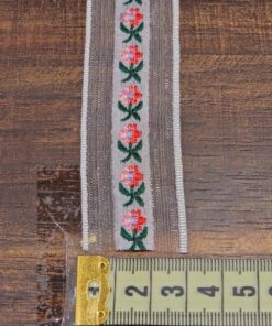 Alternative view of Τρέσα φλοράλ 3cm κωδ.123