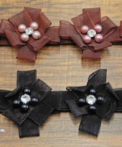 Τρέσα λουλούδι με χάντρα κωδ.154