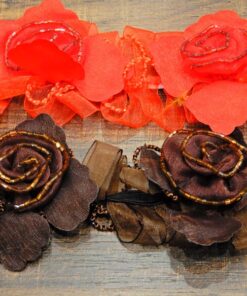 Τρέσα λουλούδι με χάντρα ελαστική