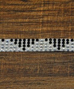 Τρέσα θερμοκολλητική με στράς 1cm κωδ.166