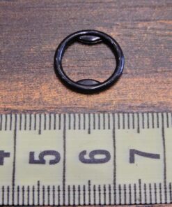 Κρικάκι πλαστικό μαύρο 20τμχ