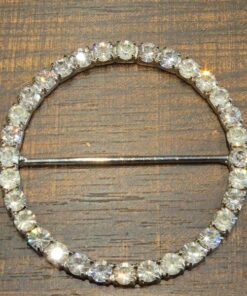 Τόκα μεταλλική με στράς 6cm κωδ.184