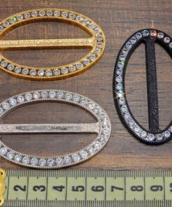 Alternative view of Τόκα πλαστική με στράς 5,5cm κωδ.187