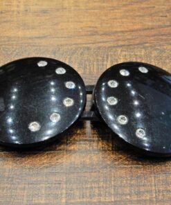 Τόκα πλαστική με στράς 3cm κωδ.188