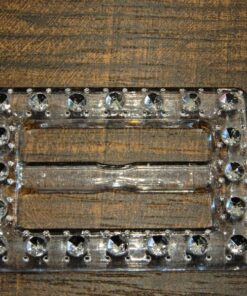 Τόκα πλαστική με στράς 4cm κωδ.202