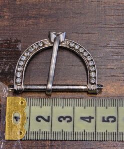 Alternative view of Τόκα μεταλλική με στράς 3cm κωδ.203