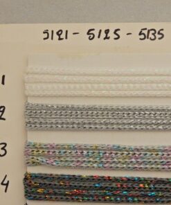 Νήμα μακραμέ με λούρεξ 5121 Χρωματολόγιο Νο1