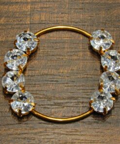 Κρίκος διακοσμητικός με στράς 3cm