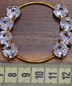 Alternative view of Κρίκος διακοσμητικός με στράς 3cm