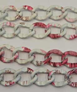 Alternative view of Αλυσίδα μεταλλική χρωματιστή 1,5cm κωδ.219