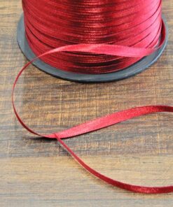 Alternative view of Σατέν κορδέλα μπορντώ 6mm 1000μέτρα