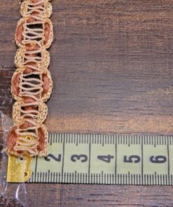 Alternative view of Τρέσα με χρυσοκλωστή 1,5cm κωδ.225