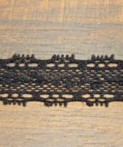 Δαντέλα ελαστική μαύρη 1,5cm κωδ.226