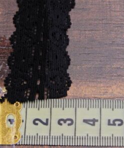 Alternative view of Δαντέλα ελαστική μαύρη 2,5cm κωδ.227