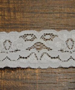 Δαντέλα ελαστική άσπρη 2,5cm κωδ.232