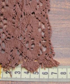 Alternative view of Δαντέλα βαμβακερή καφέ 7cm κωδ.233