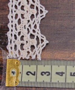 Alternative view of Δαντέλα βαμβακερή μπέζ 2,5cm κωδ.234