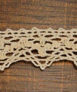 Δαντέλα βαμβακερή μπέζ 2,5cm κωδ.234