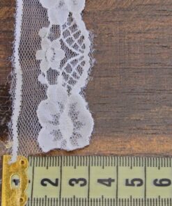 Alternative view of Δαντέλα νάιλον άσπρη 3cm κωδ.235